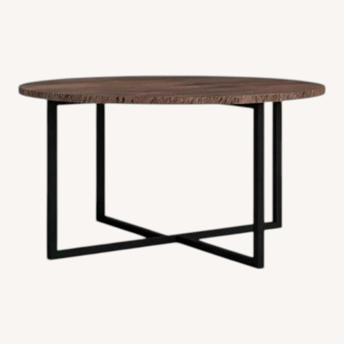 Used Wayfair Dark Brown Wood Coffee Table for sale on AptDeco