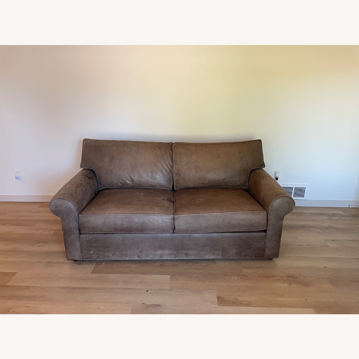 Ethan Allen Spencer Leather Sofa - image-2