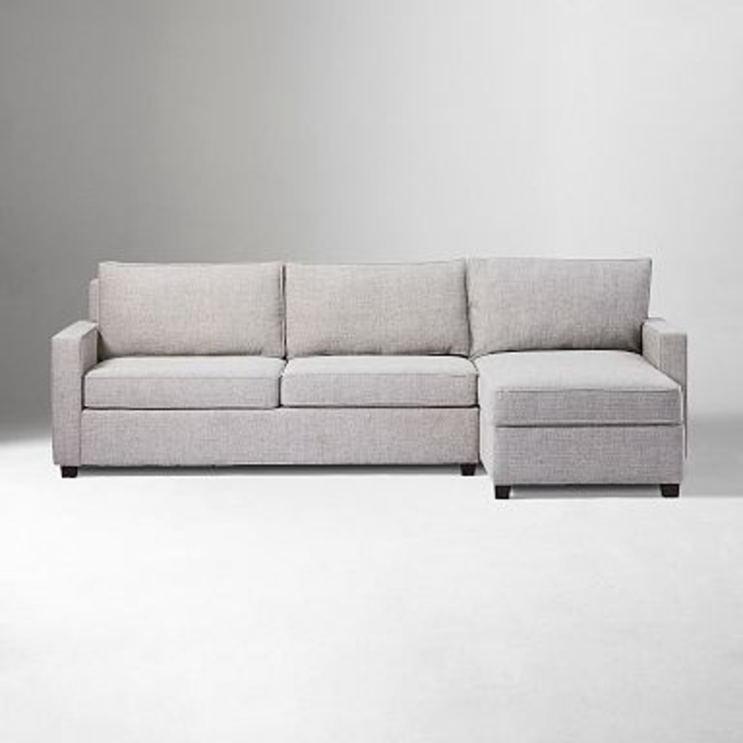 West Elm Dove Grey Henry Sleeper Sofa with Storage - image-14