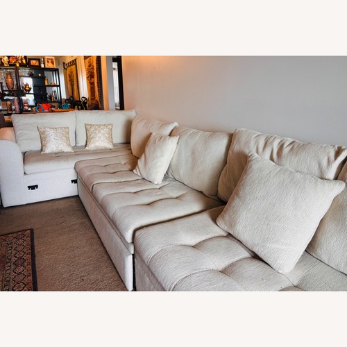 Used Rooms To Go 3 pcs Sectional Sleeper Set  for sale on AptDeco