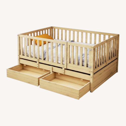 Used Amazon Natural Wood Twin Bed for sale on AptDeco