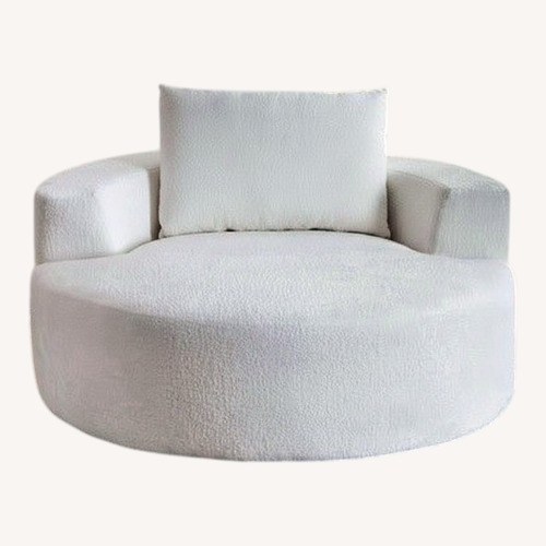 Used Ball & Cast 360°Swivel Round Sofa for sale on AptDeco