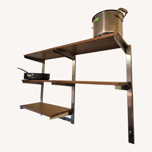 Used IKEA Boaxel Dark Brown Wall Shelf for sale on AptDeco