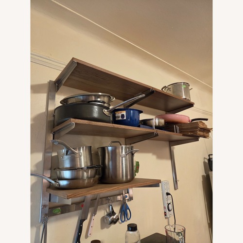 Used IKEA Boaxel Dark Brown Wall Shelf for sale on AptDeco