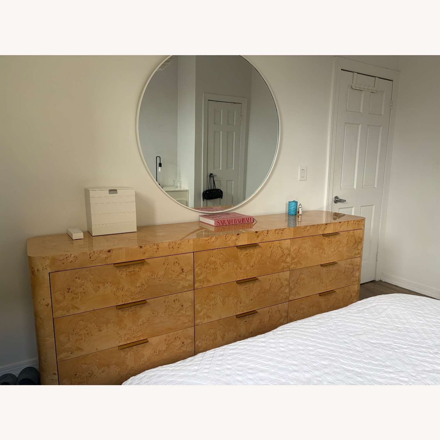 Restoration Hardware Bardot Burl 9-Drawer Dresser - image-10