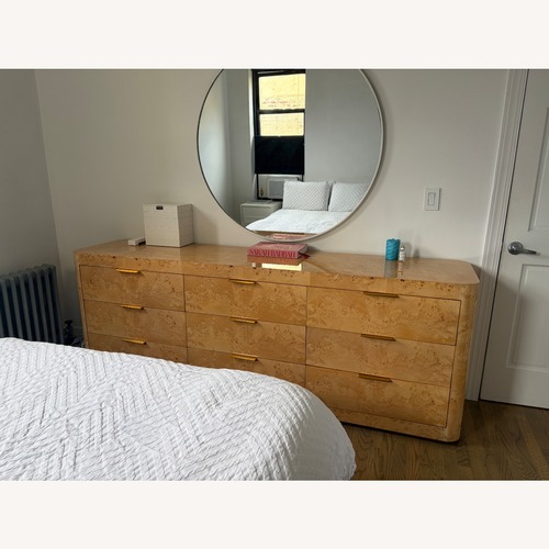 Used Restoration Hardware Bardot Burl 9-Drawer Dresser for sale on AptDeco