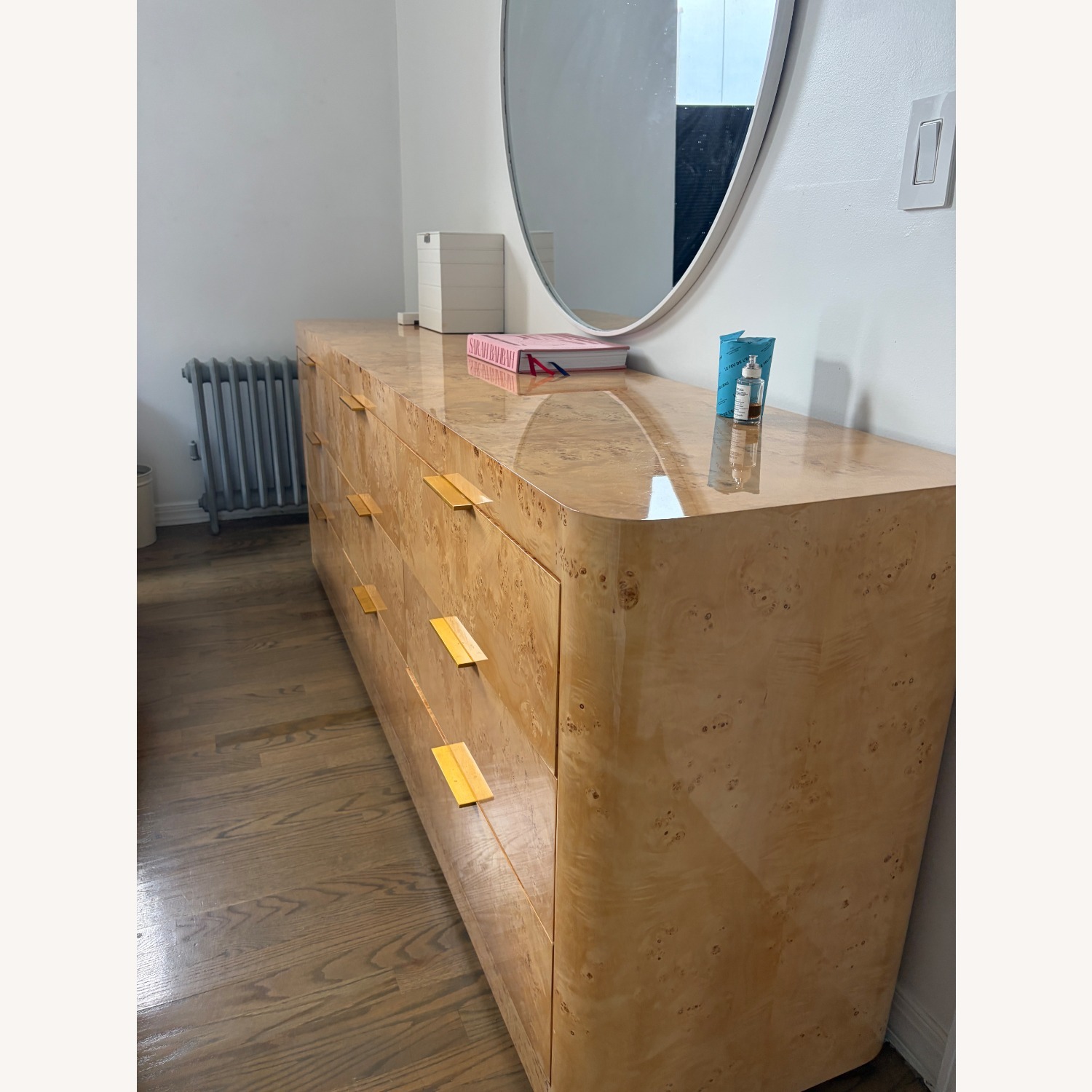 Restoration Hardware Bardot Burl 9-Drawer Dresser - image-5