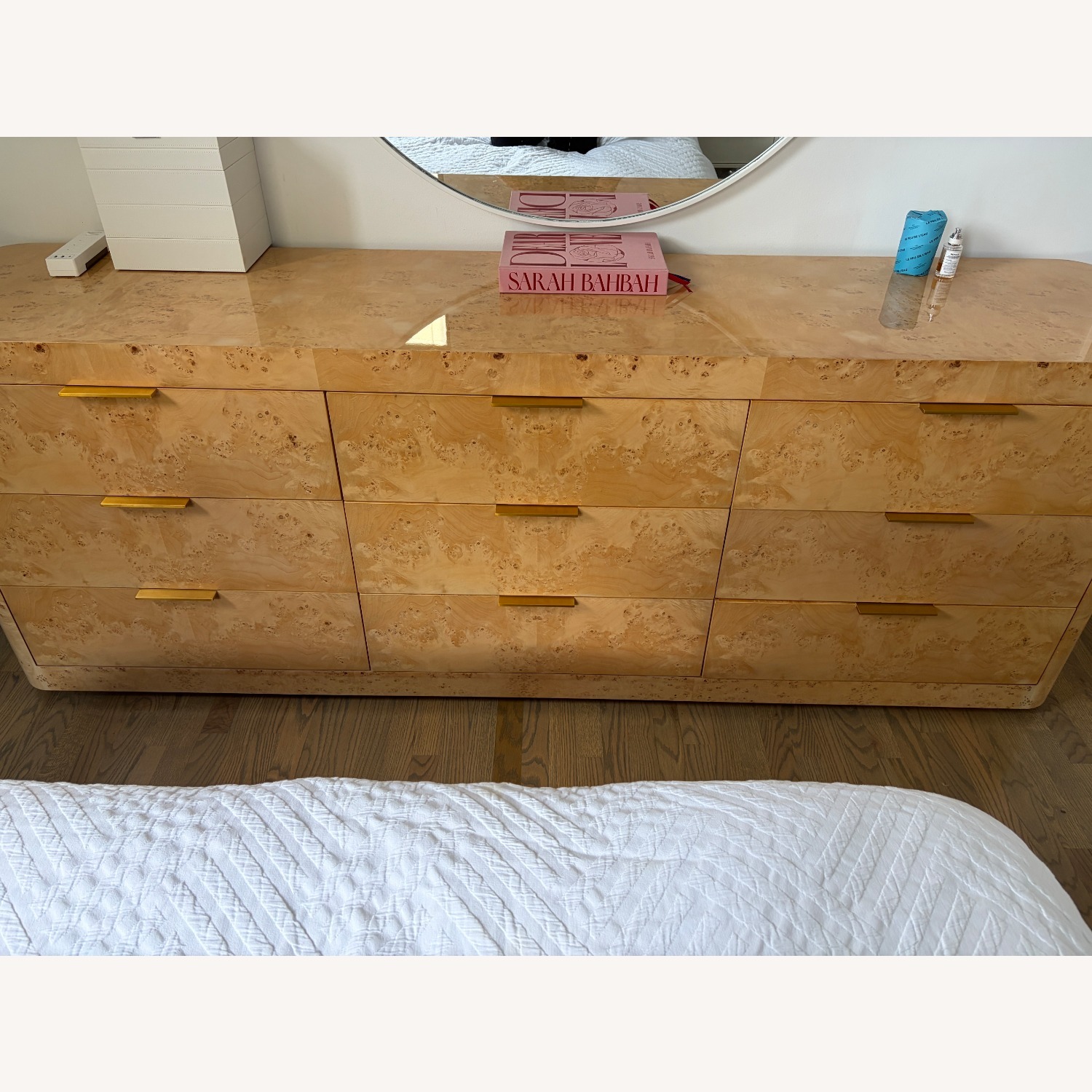 Restoration Hardware Bardot Burl 9-Drawer Dresser - image-11