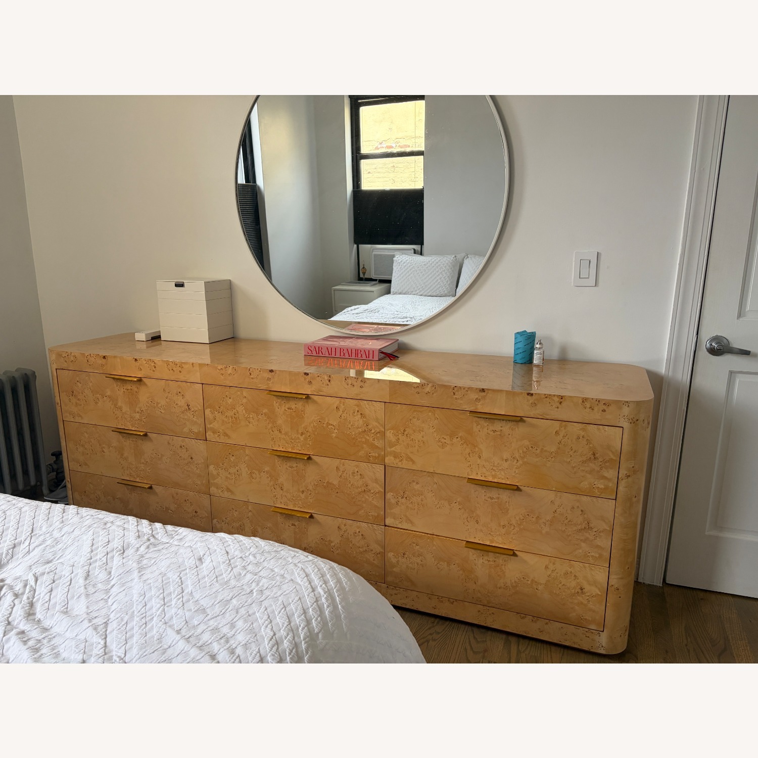 Restoration Hardware Bardot Burl 9-Drawer Dresser - image-7