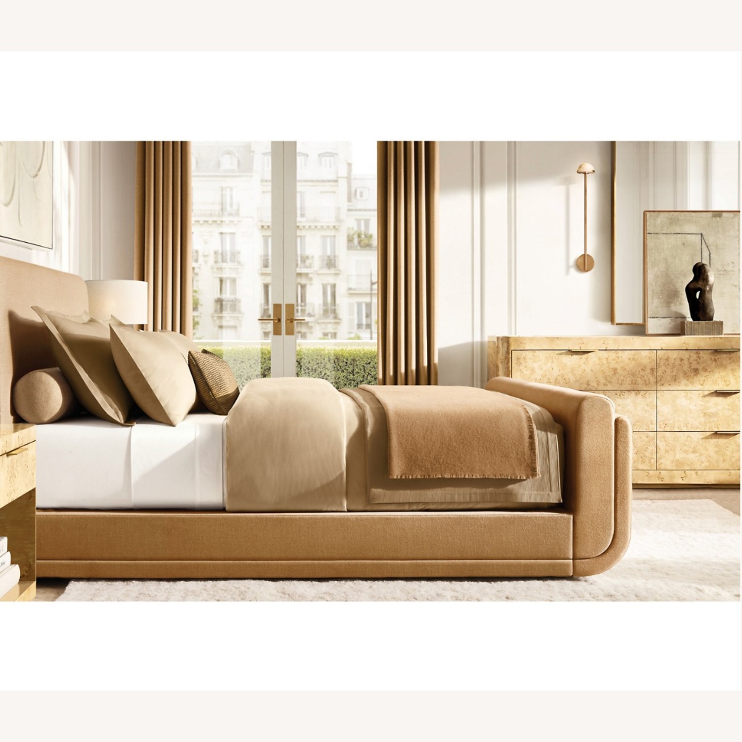 Restoration Hardware Bardot Burl 9-Drawer Dresser - image-9