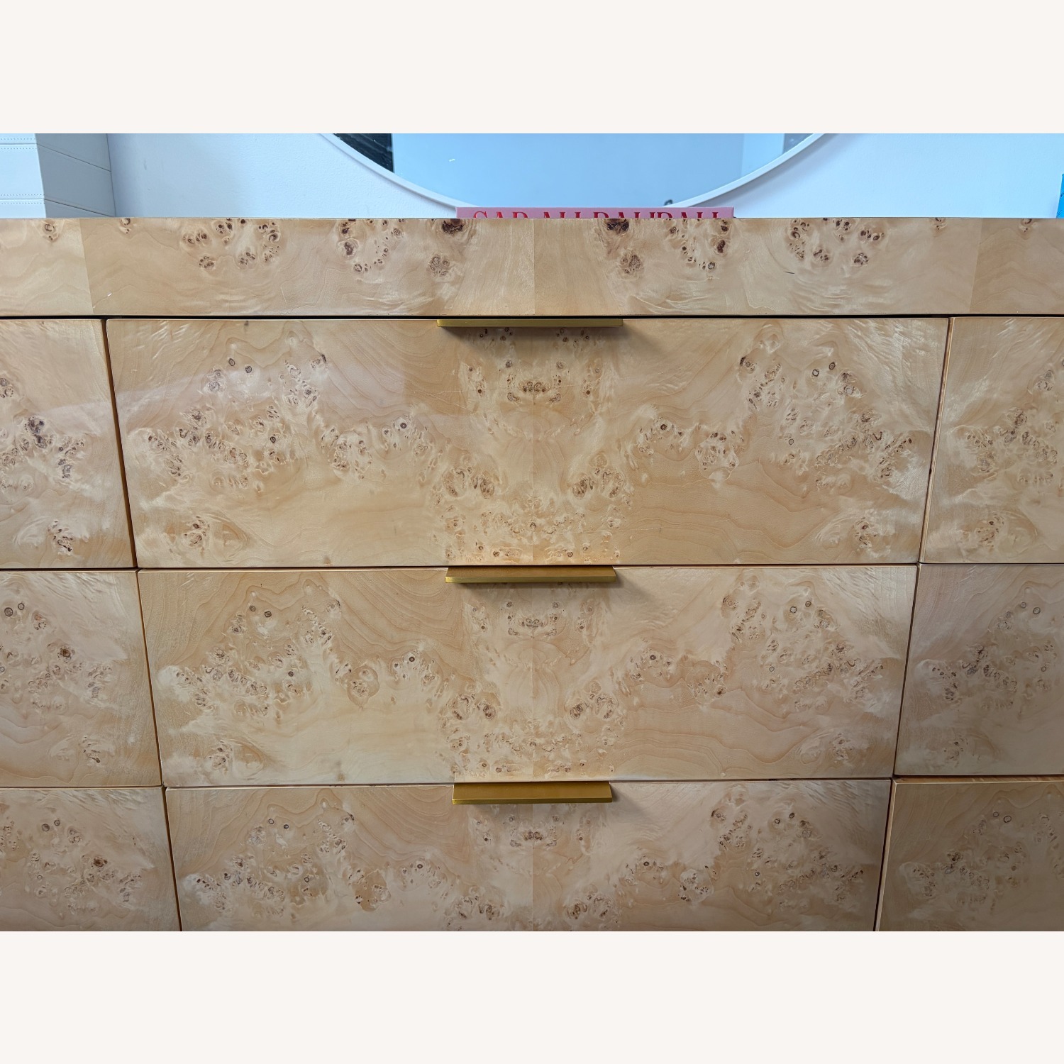 Restoration Hardware Bardot Burl 9-Drawer Dresser - image-12