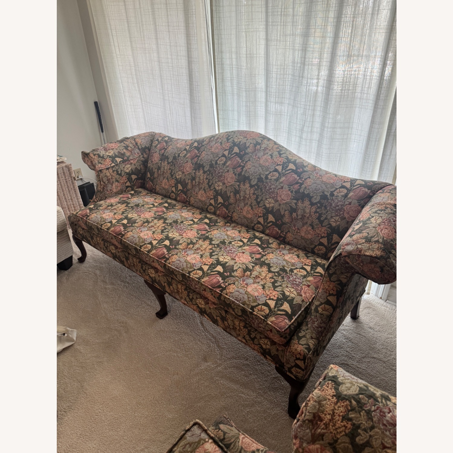 Ethan Allen Fabric 3+ Seater Sofa - image-1