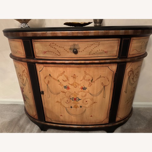 Used Wood Sideboard with Stone Top for sale on AptDeco