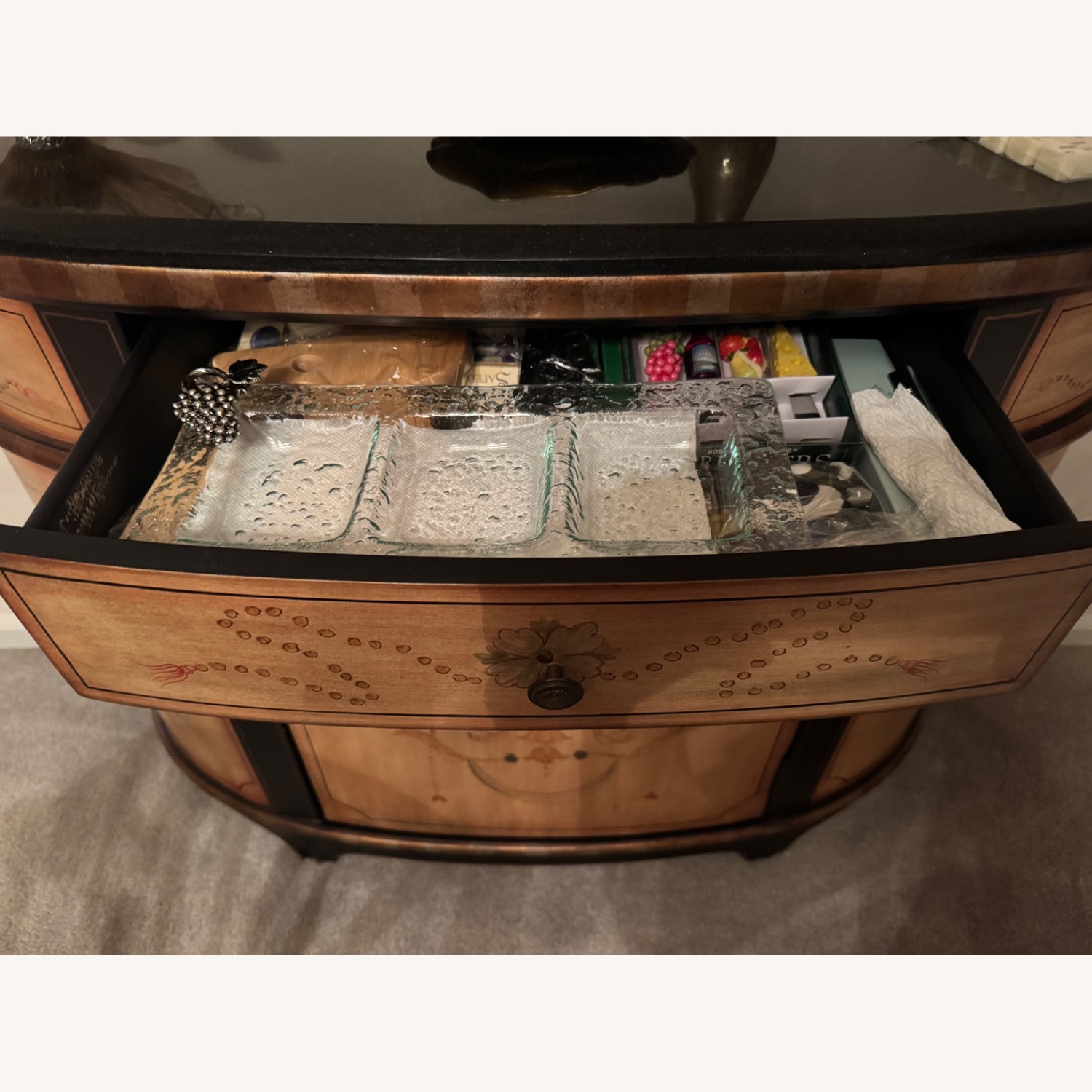 Wood Sideboard with Stone Top - image-4