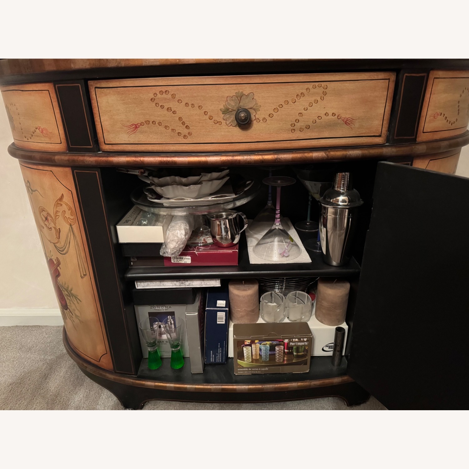 Wood Sideboard with Stone Top - image-5