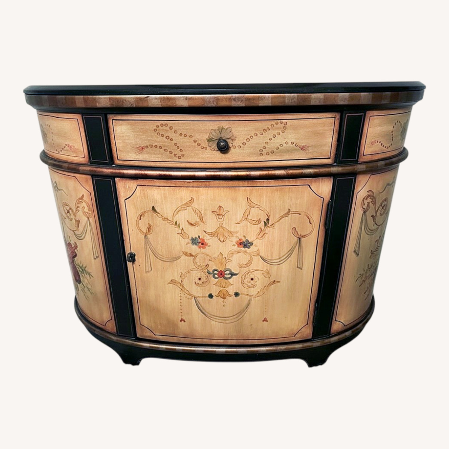 Wood Sideboard with Stone Top - image-0