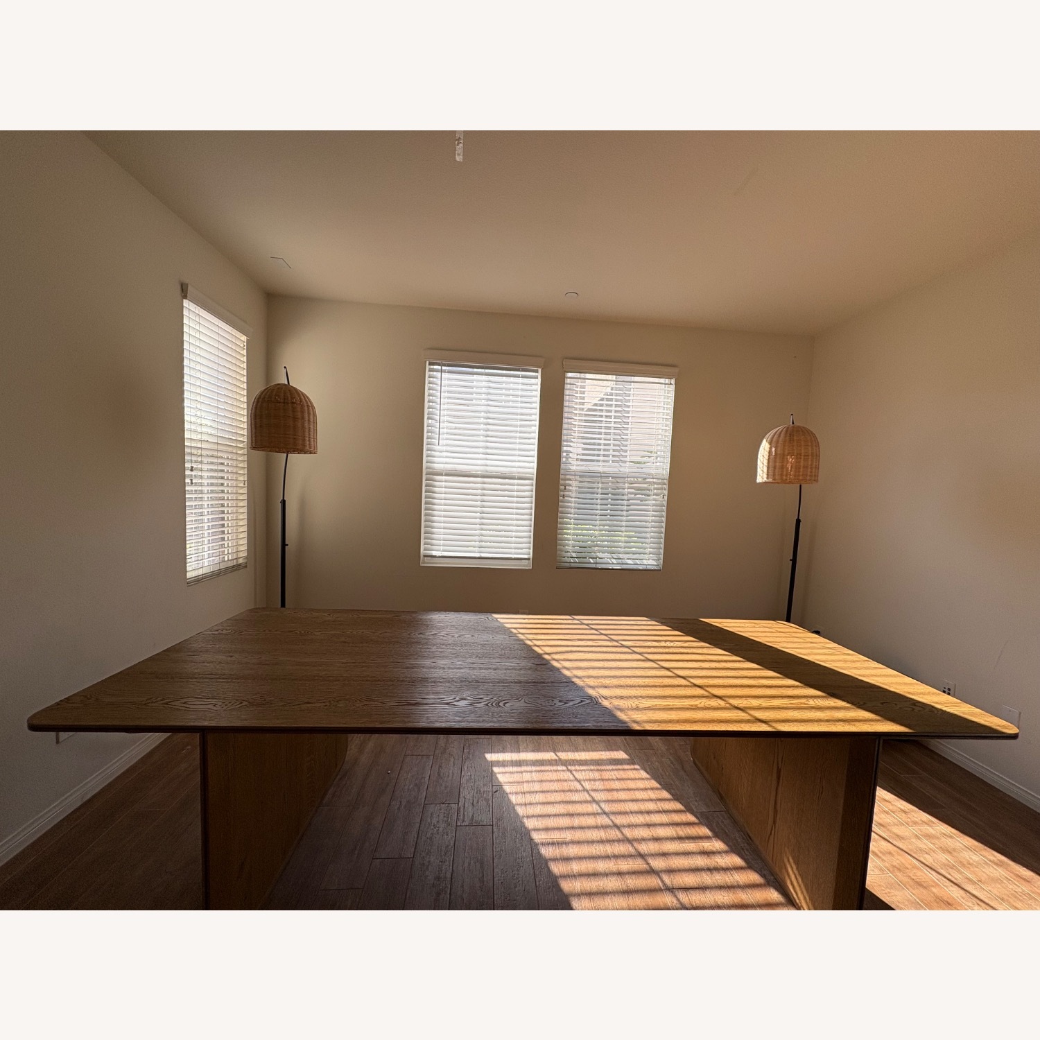 Arhaus Felton Solid Honey Oak Dining Table - image-1