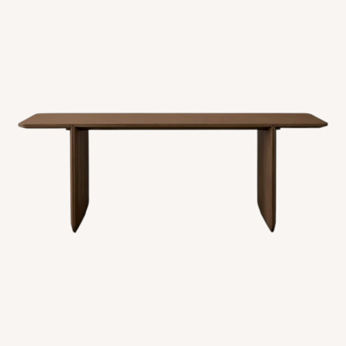 Used Arhaus Felton Solid Honey Oak Dining Table for sale on AptDeco