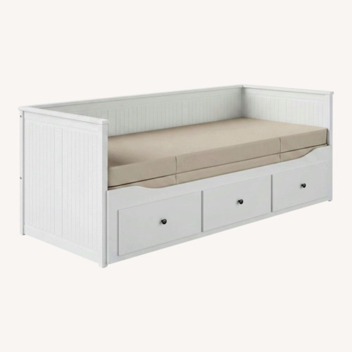 Used IKEA White Solid Wood Hemnes Daybed for sale on AptDeco