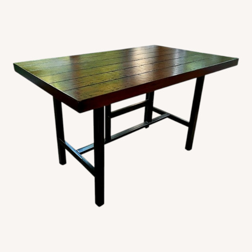 Used Vintage/Antique Dark Brown Wood Dining Table for sale on AptDeco