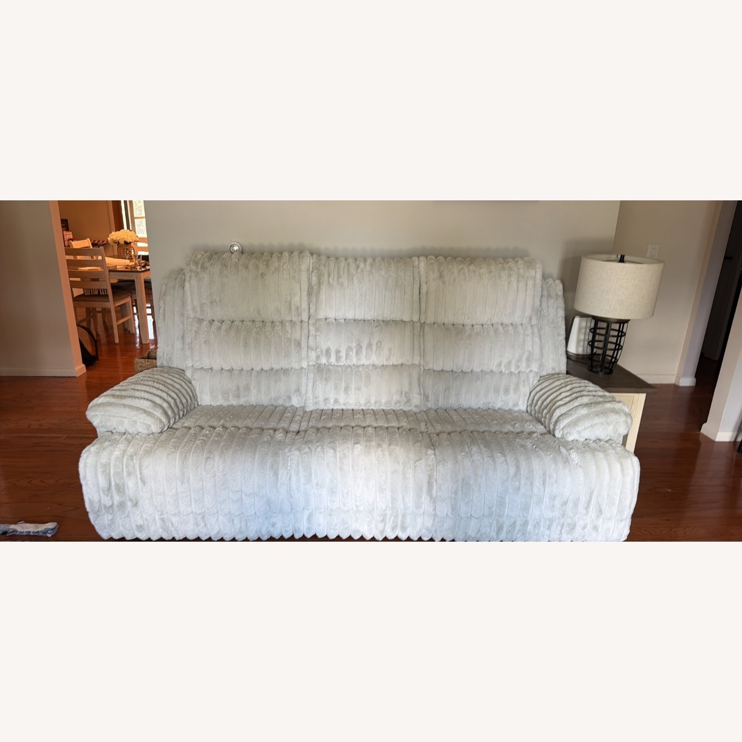 Ashley Furniture Rhines White 3+ Seater Sofa - image-1