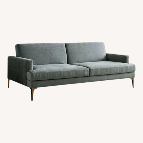 Used West Elm Andes Futon Dark Gray 2 Piece Sectional for sale on AptDeco