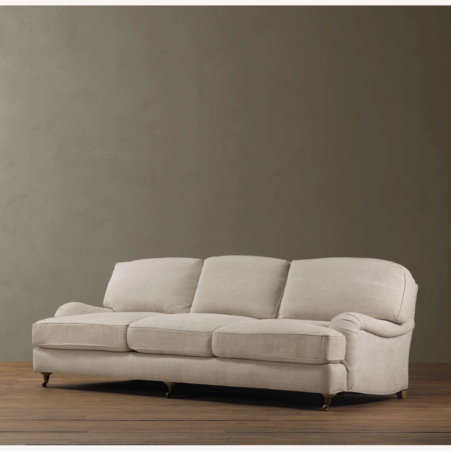 Restoration Hardware English Roll Arm Sofa 9' - image-9