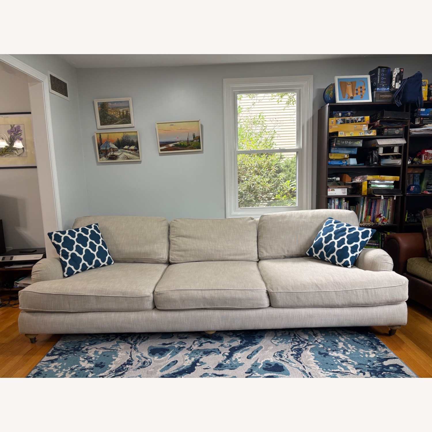 Restoration Hardware English Roll Arm Sofa 9' - image-8