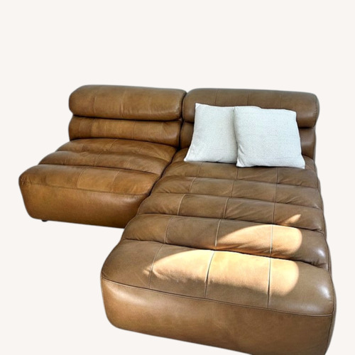 Used Moe's Home Ramsay Signature Modular Leather Sofa for sale on AptDeco