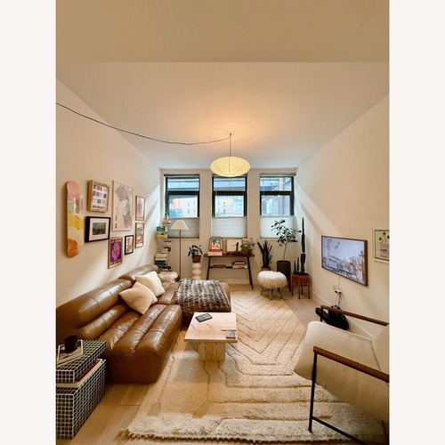 Used Moe's Home Ramsay Signature Modular Leather Sofa for sale on AptDeco