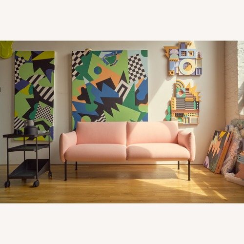 Used Pink Wool 2 Seater Sofa for sale on AptDeco