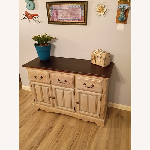 Used Cochrane Light Gray Wood Sideboard for sale on AptDeco