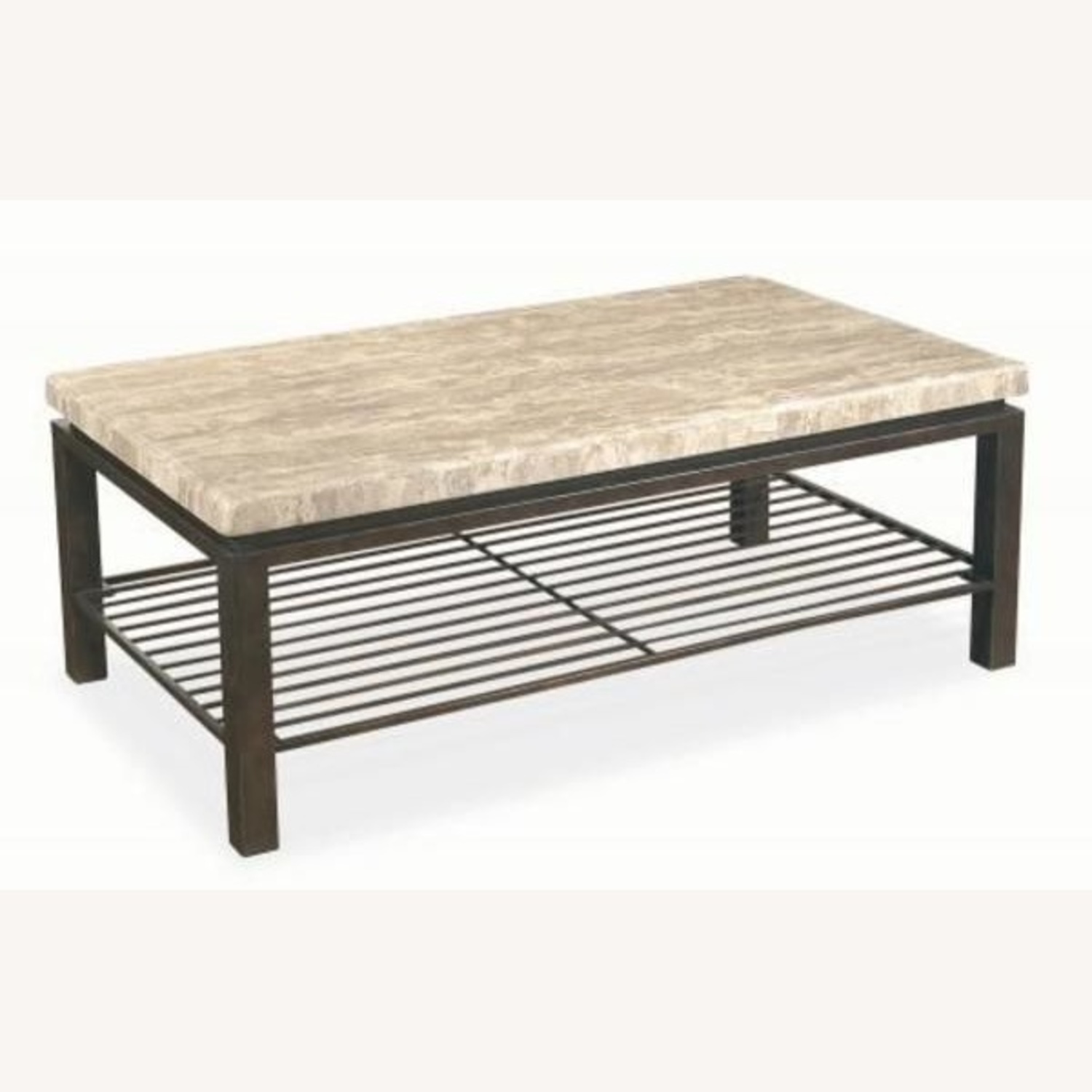 Bernhardt Tempo White Stone Coffee Table - image-5