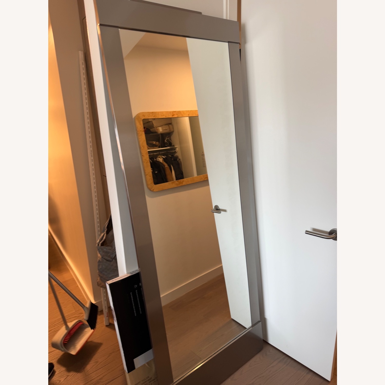Colby Nickel Floor Mirror - image-4