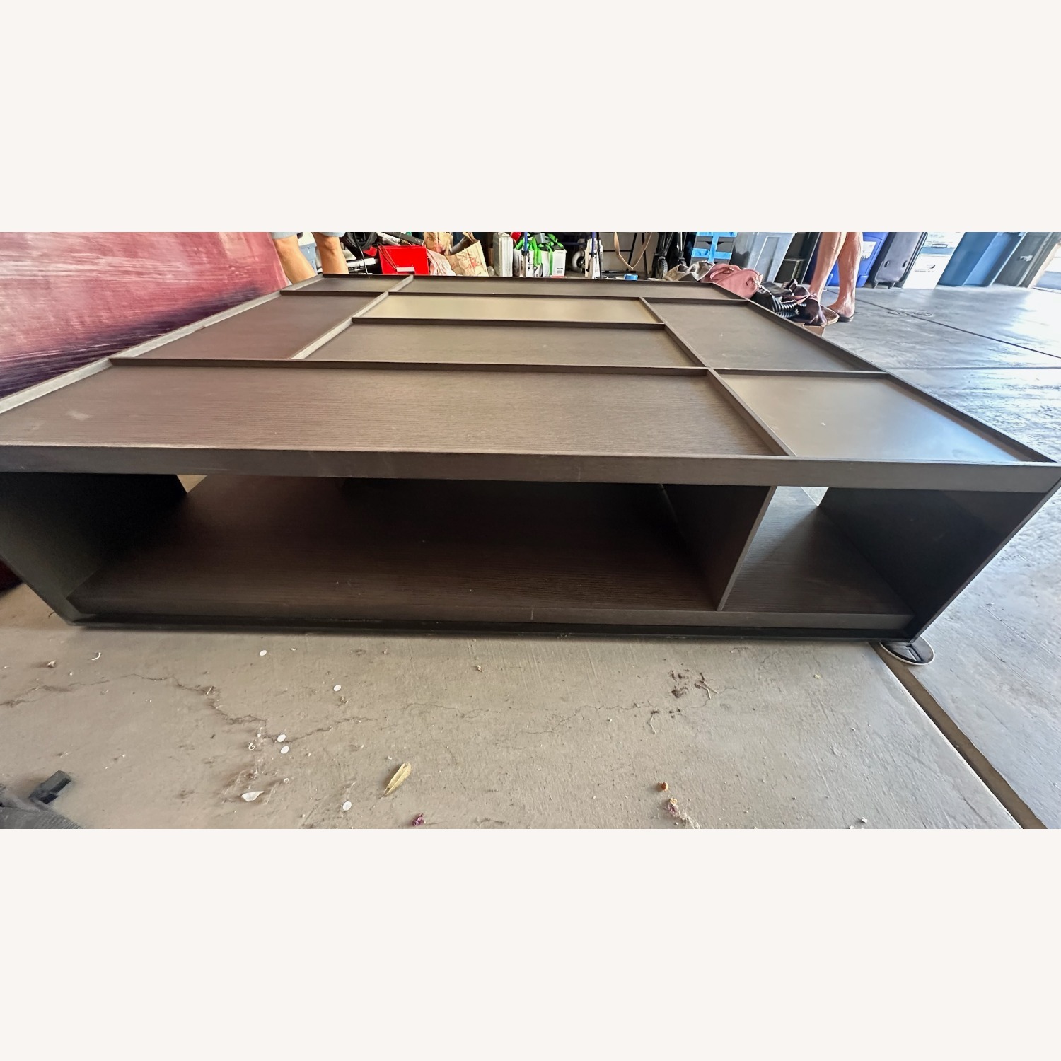  B&B Italia Large Coffee Table With Glass Top - image-1