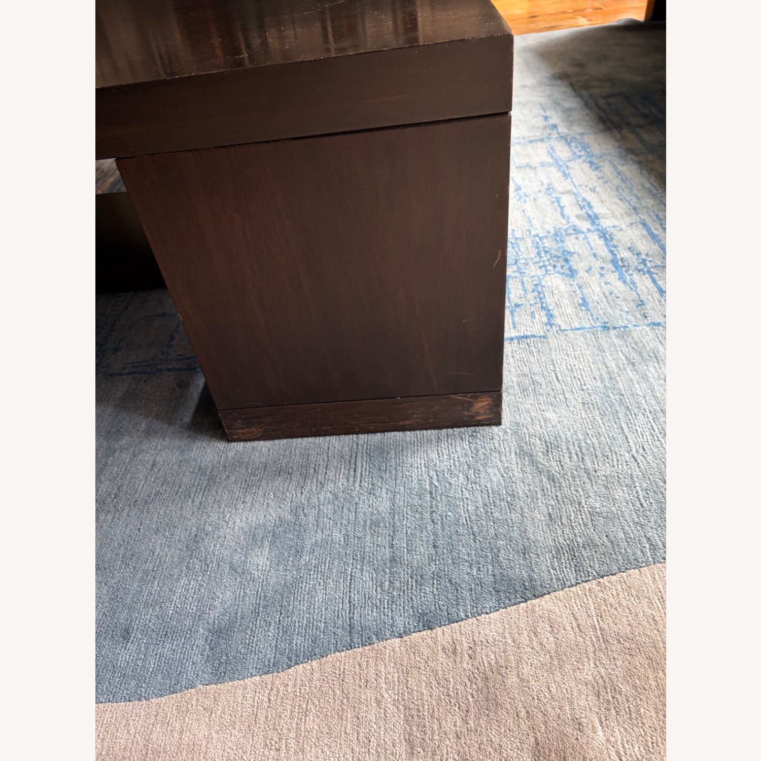 Dark Brown Wood Coffee Table - image-4