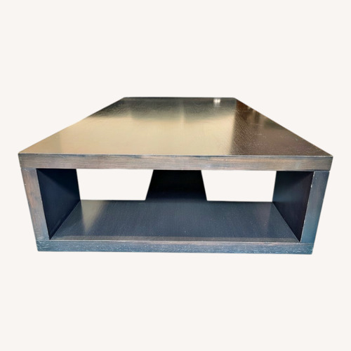 Used Dark Brown Wood Coffee Table for sale on AptDeco
