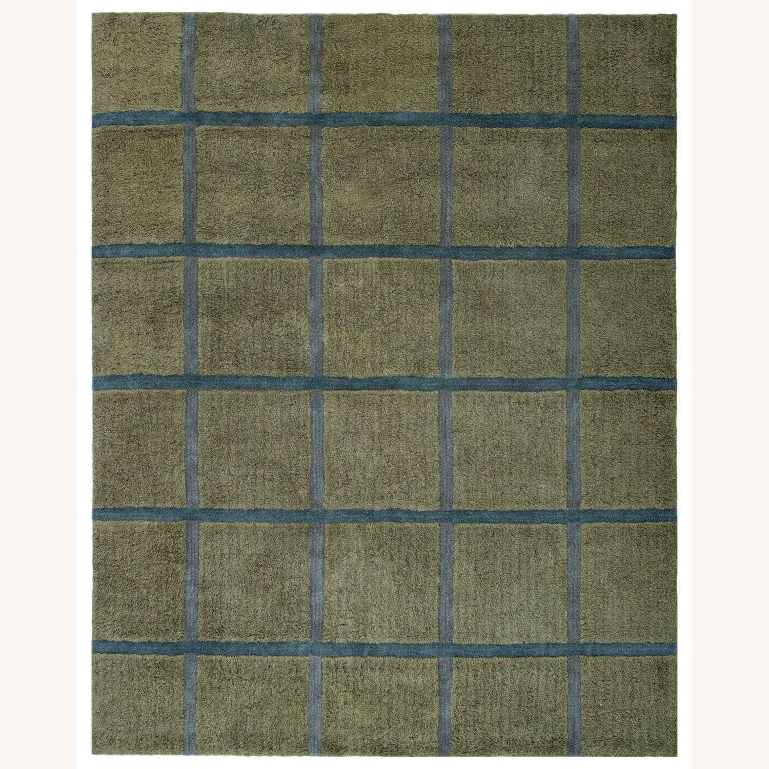 Revival Rugs Blue Wool Area Rug 5' x 8' - image-1