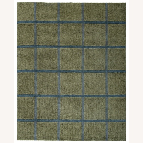 Used Revival Rugs Blue Wool Area Rug 5' x 8' for sale on AptDeco