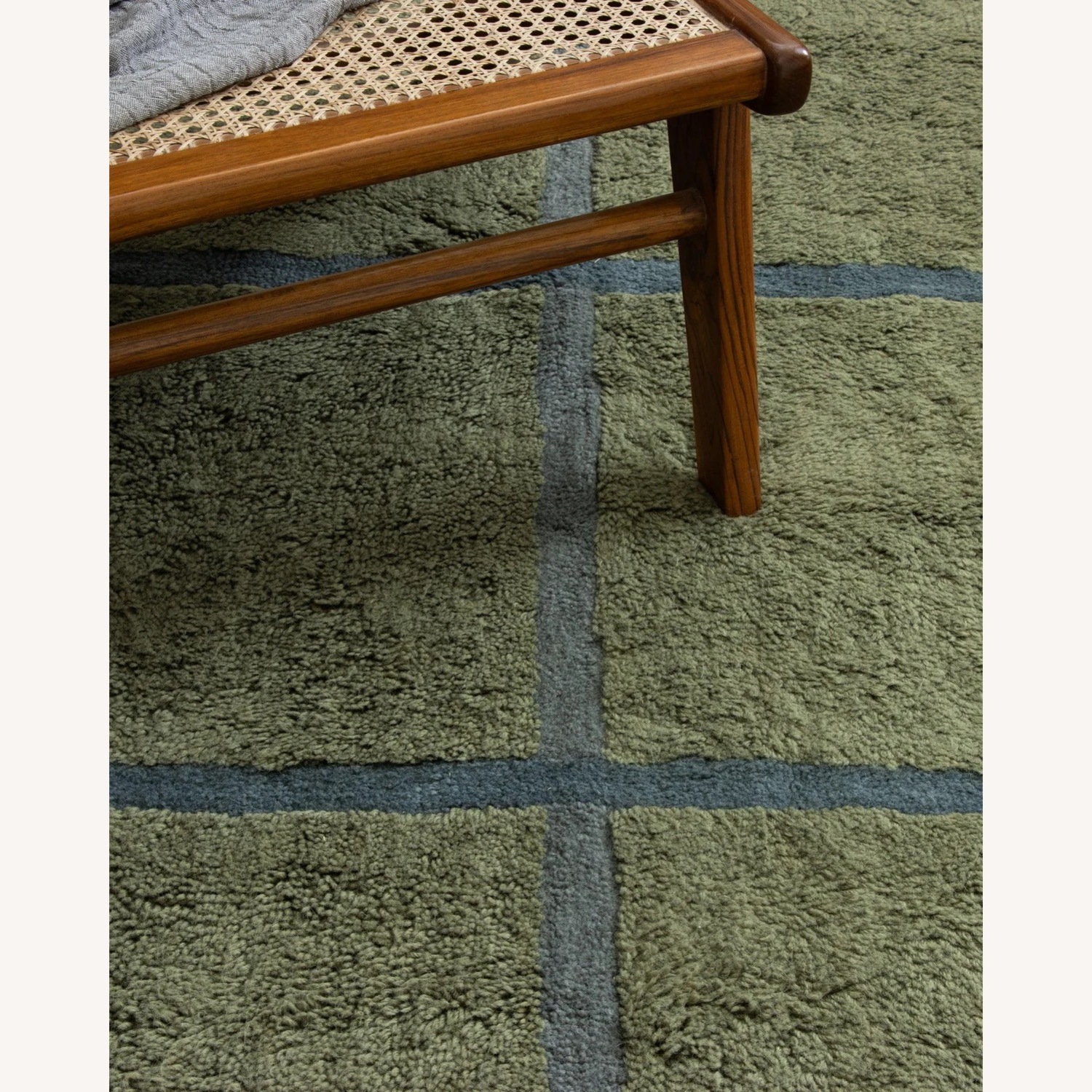 Revival Rugs Blue Wool Area Rug 5' x 8' - image-3