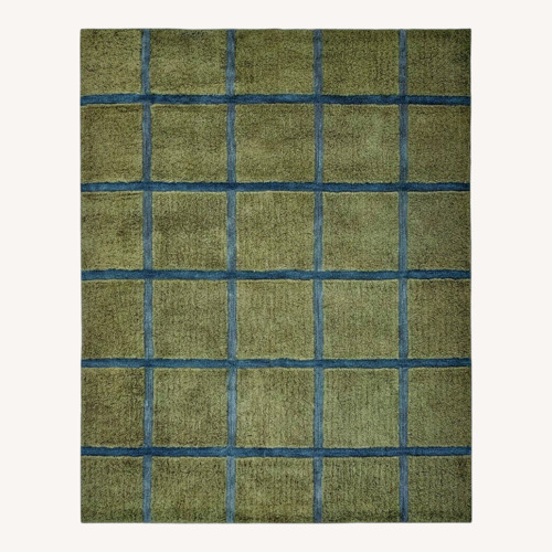 Used Revival Rugs Blue Wool Area Rug 5' x 8' for sale on AptDeco