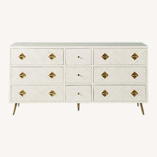 Used White Dresser - Bone Inlay for sale on AptDeco