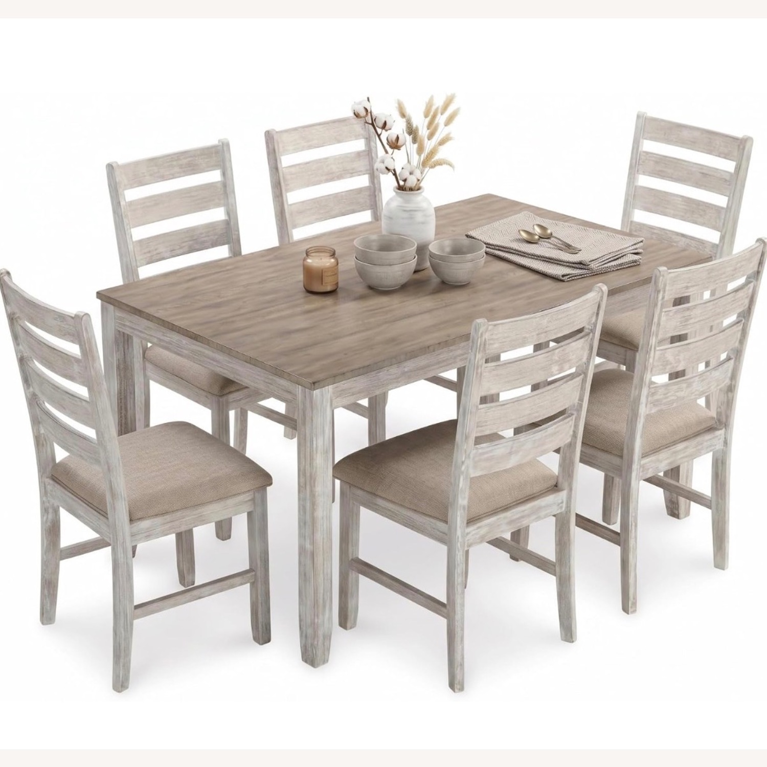 Ashley Furniture Skempton White Wood Dining Sets - image-2