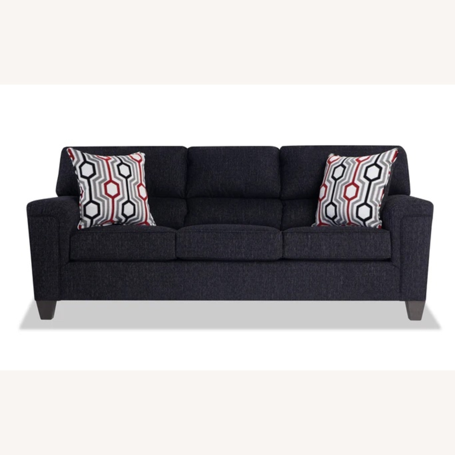 Black 3+ Seater Pull Out Sofa - image-4