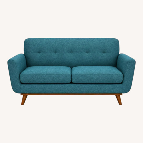 Used Apt2b Carson Loveseat, Teal Blue for sale on AptDeco