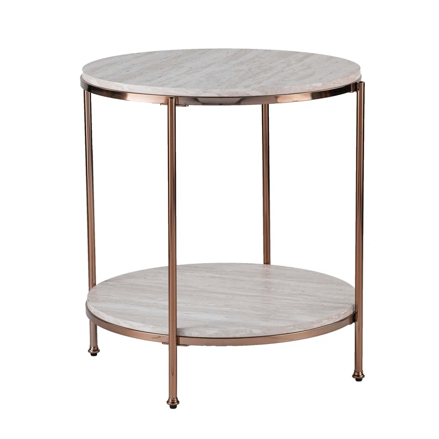 Modern Faux Stone End Table – Less Than 1 Year Old - image-5