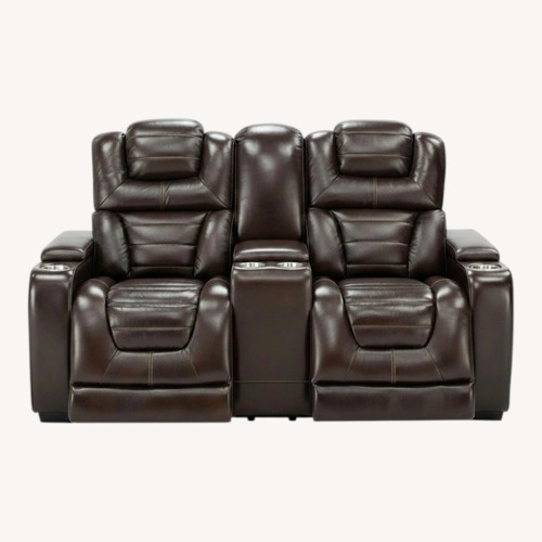 Used Raymour & Flanigan Othello Dark Brown 2 Seater Sofa for sale on AptDeco