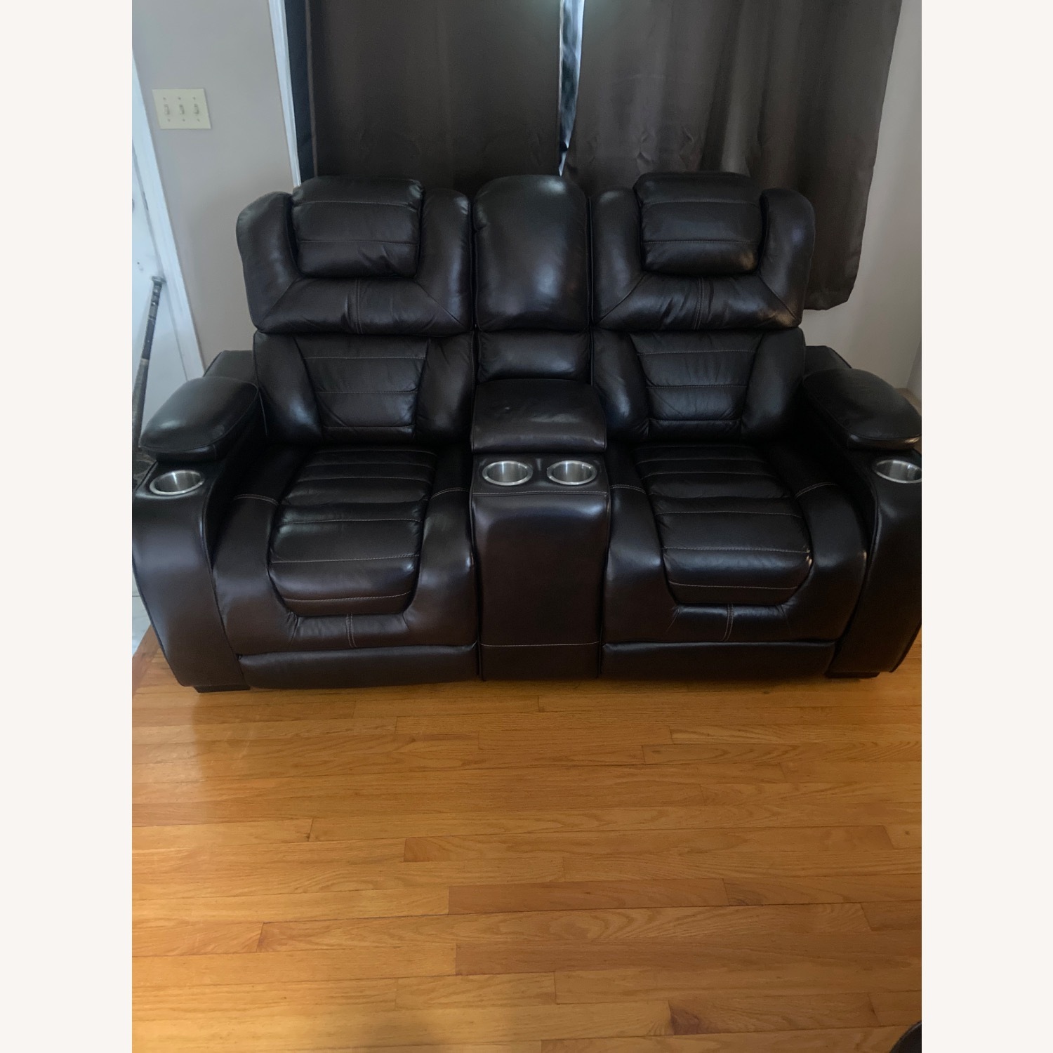 Raymour & Flanigan Othello Dark Brown 2 Seater Sofa - image-1