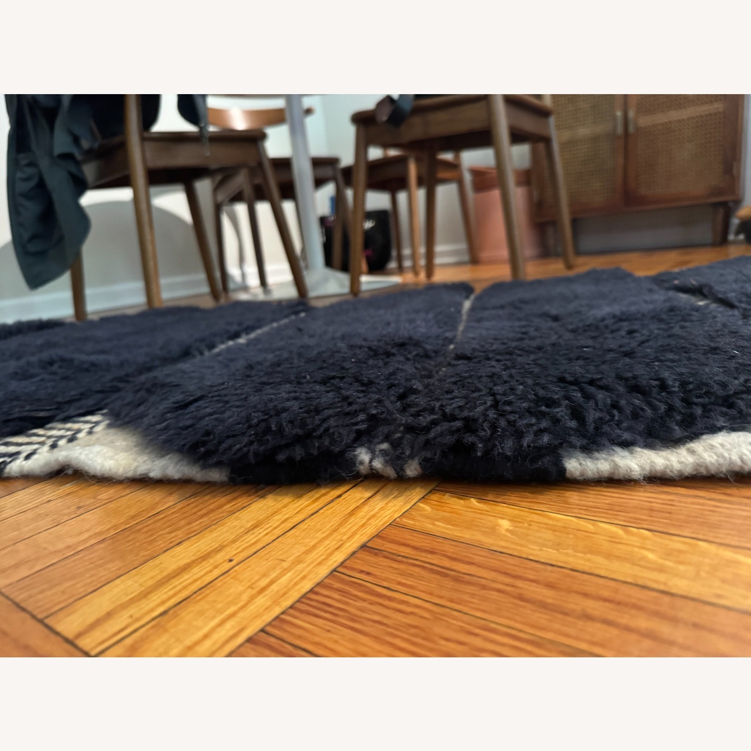 Benisouk "Mina" Vintage Navy Wool Runner - image-3