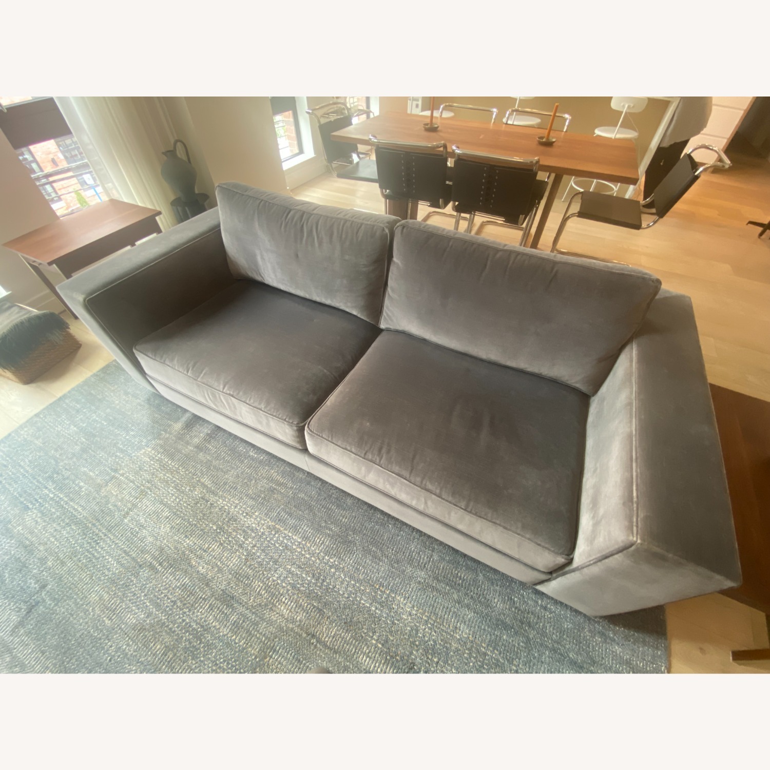 Restoration Hardware Maddox Light Gray 2 Seater Sofa - image-1
